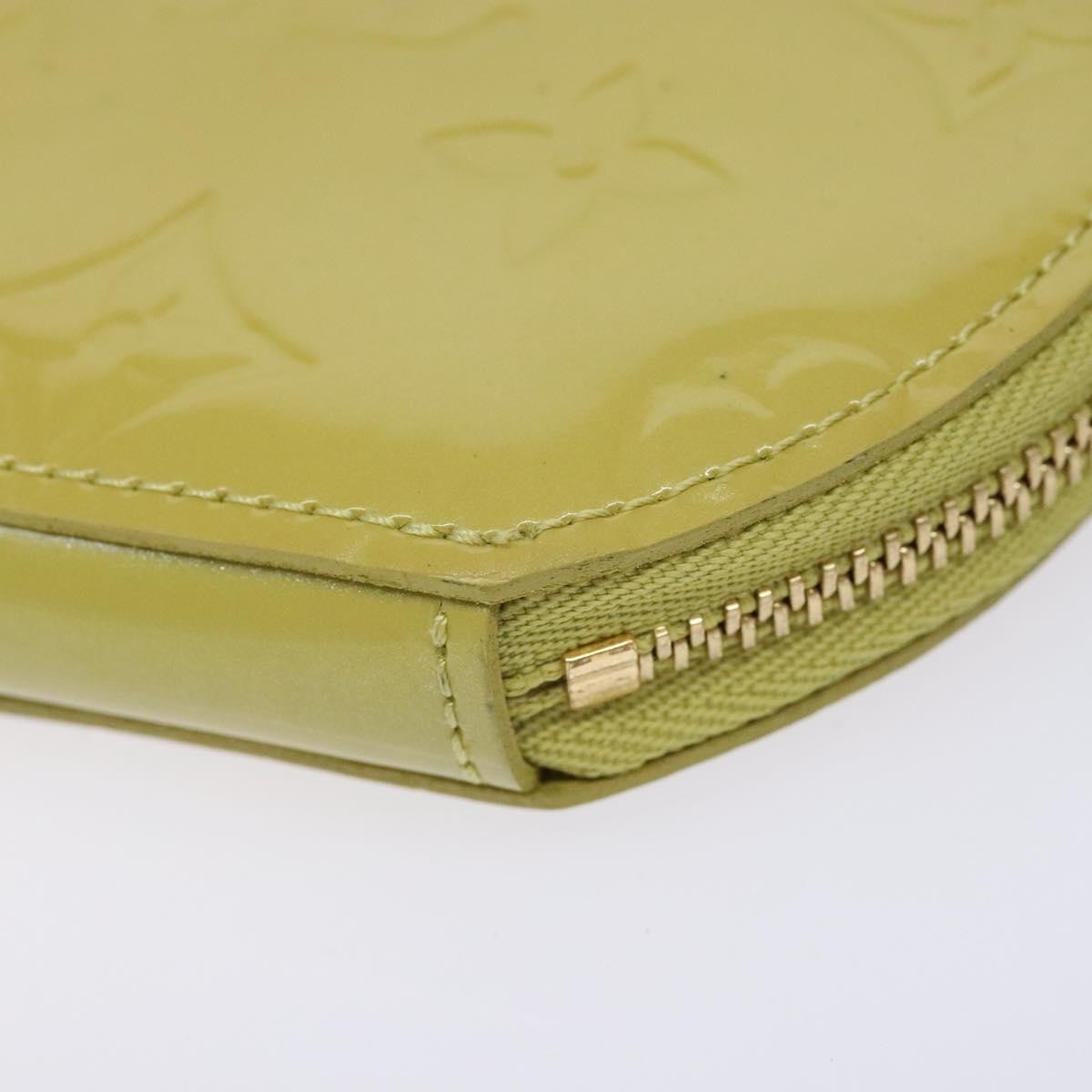 Louis Vuitton Boite Chapeau Coin Purse Monogram Vernis Beige Patent_Leather Wallets Accessory