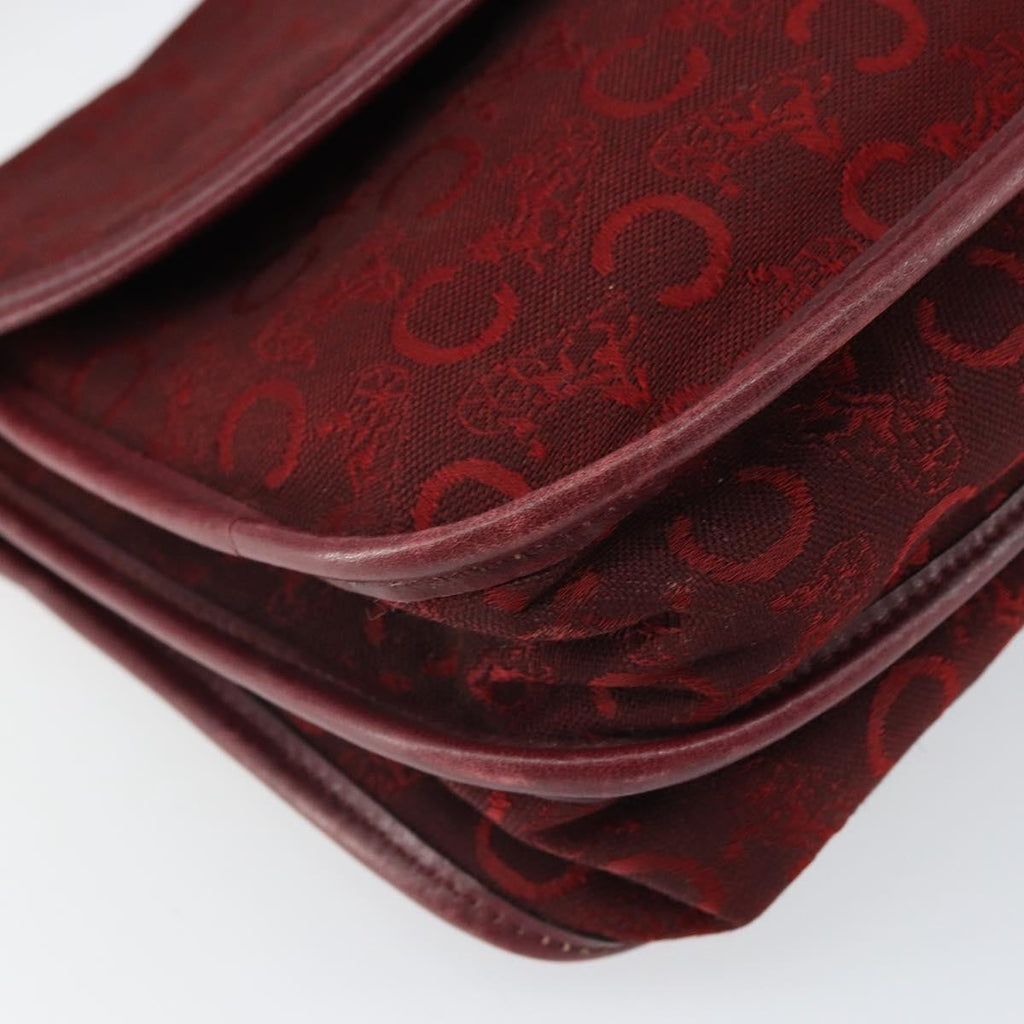 Celine C Sulky Shoulder Bag Canvas Red Canvas Shoulder Bag Bag