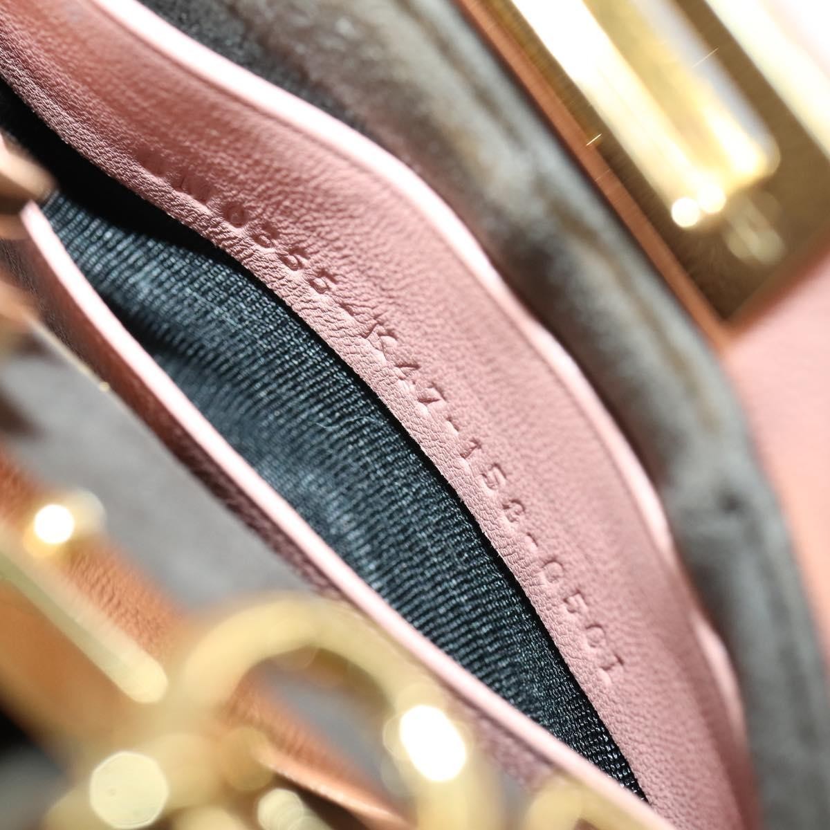 Fendi Peekaboo Bag Leather Pink Leather Handbag