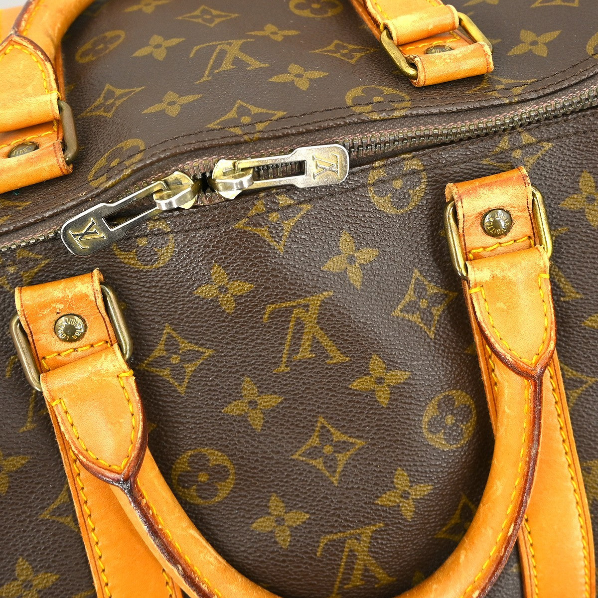 Louis Vuitton Keepall Bag Monogram Canvas Brown Canvas Travel Bag
