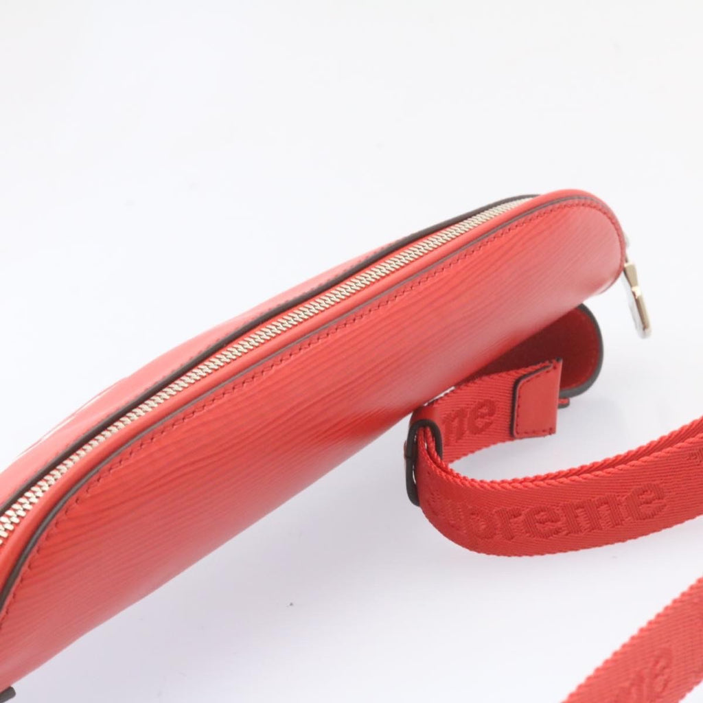 Louis Vuitton Louis Vuitton X Supreme Waist Bag Epi Leather Red Leather Bag