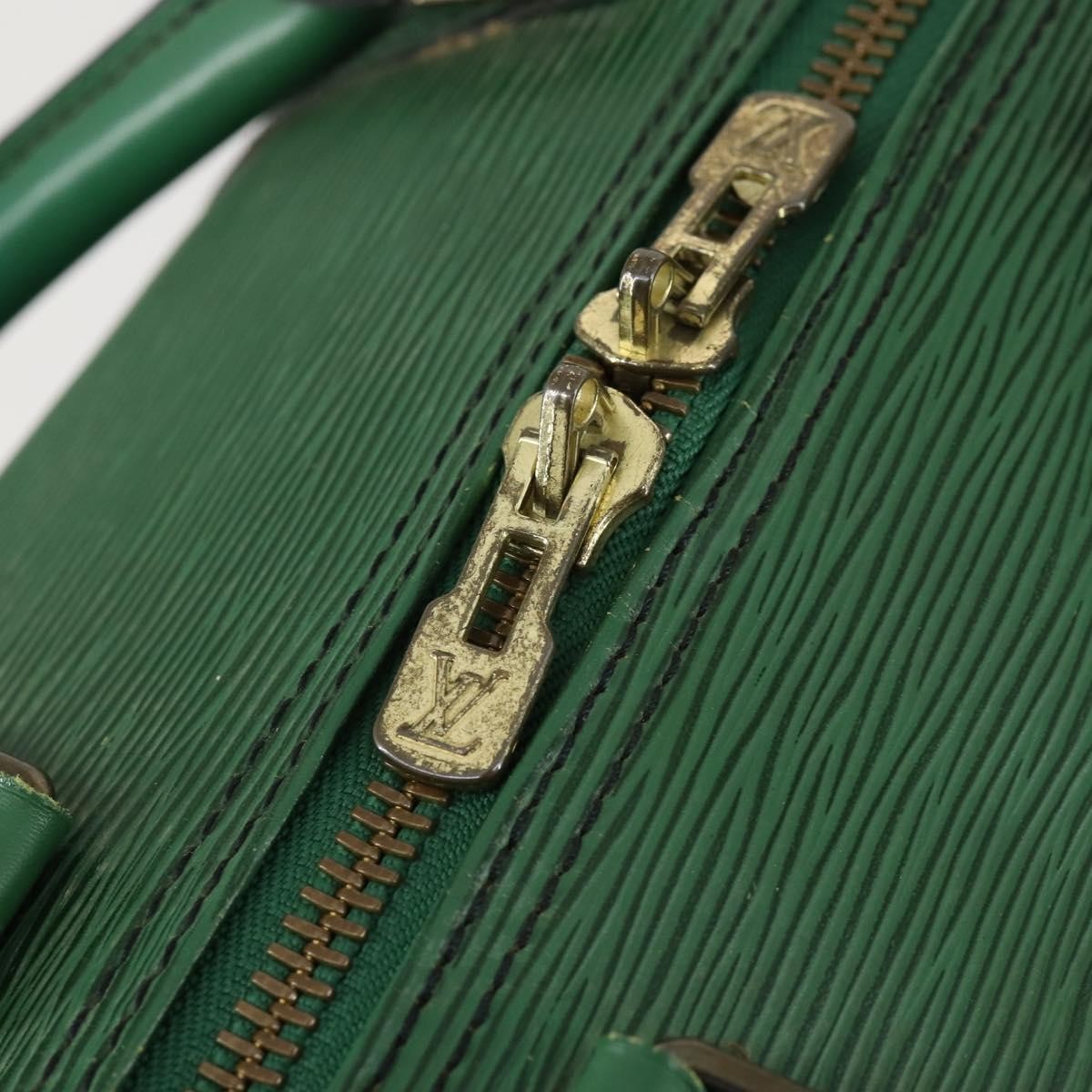 Louis Vuitton Keepall Bag Epi Leather Green Leather Travel Bag