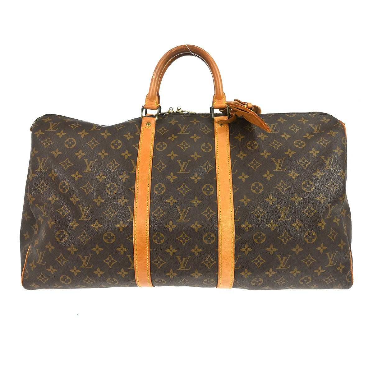 Louis Vuitton Keepall Bandouliere Bag Monogram Canvas Brown Canvas Travel Bag