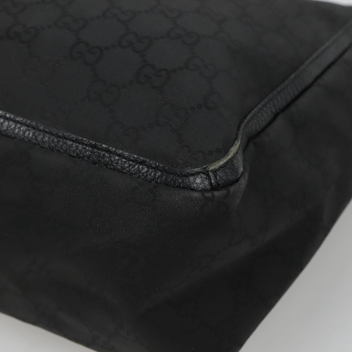 Gucci Abbey Pocket Tote Gg Canvas Black Canvas Tote Bag Bag (Pre-Owned)