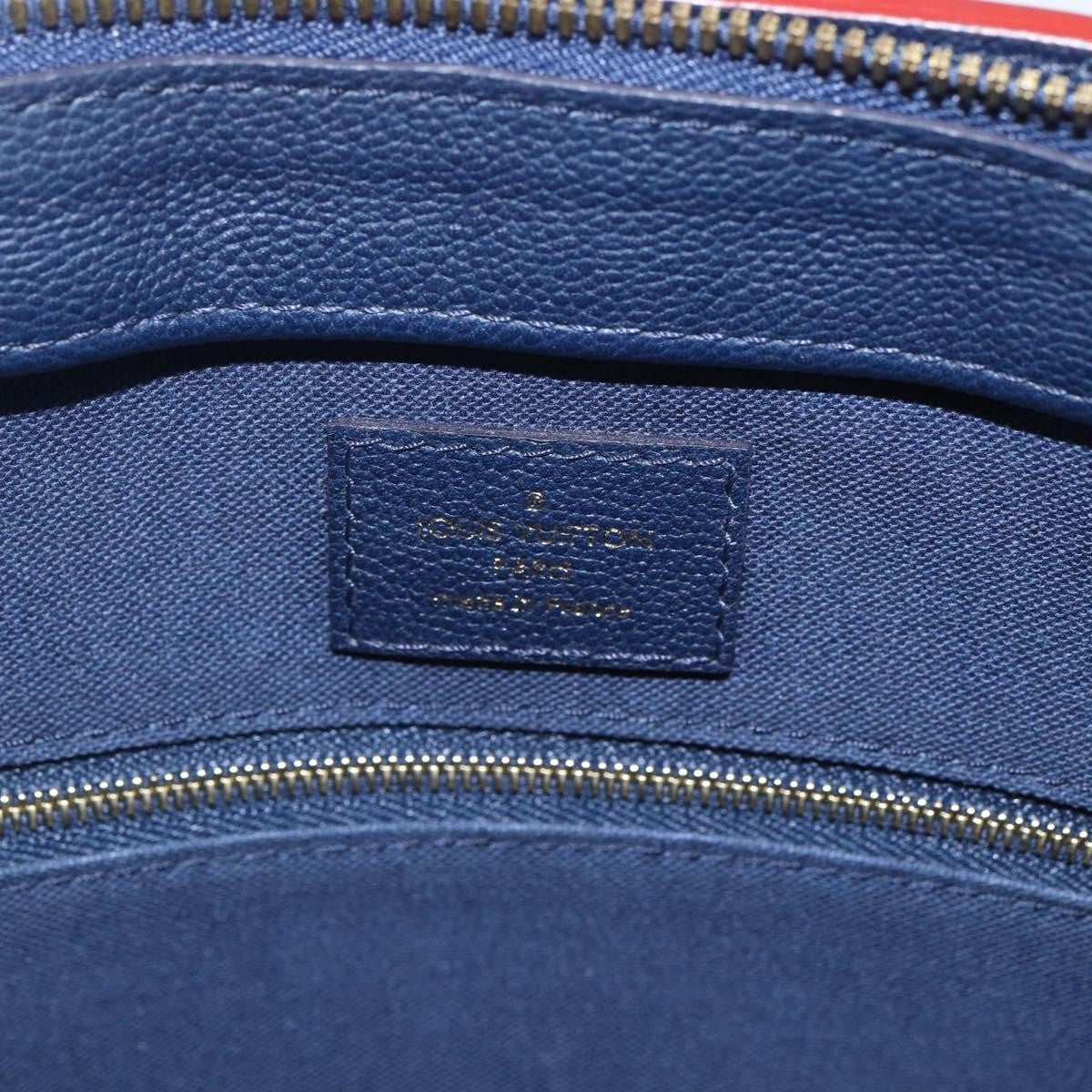 Louis Vuitton Vaneau Handbag Epi Leather Blue Leather Handbag