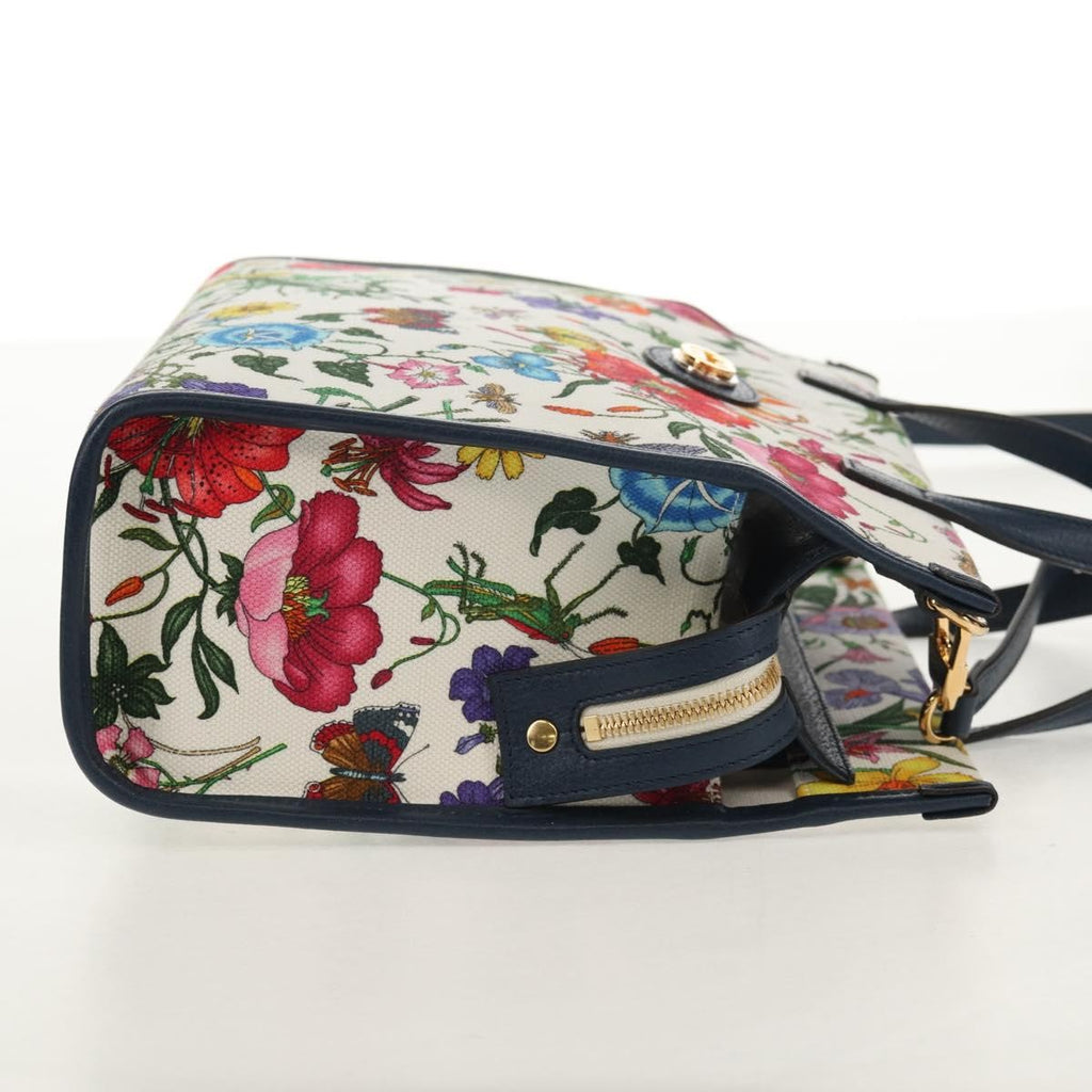 Gucci Flora Canvas Multicolour Canvas Tote Bag Bag (Pre-Owned)