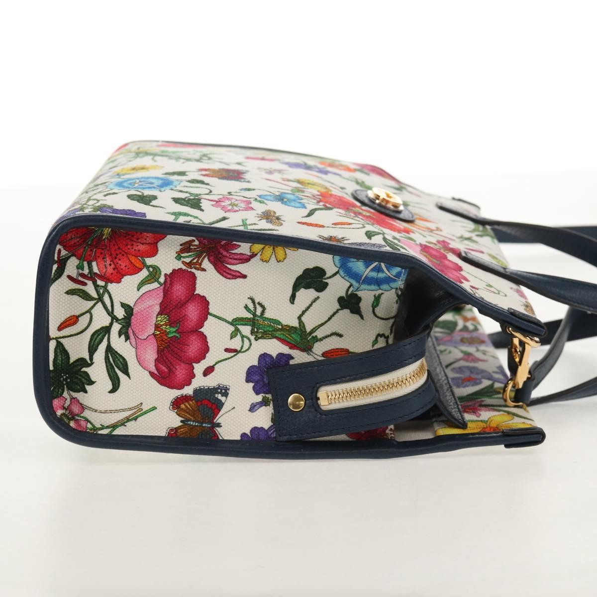 Gucci Flora Canvas Multicolour Canvas Tote Bag Bag (Pre-Owned)