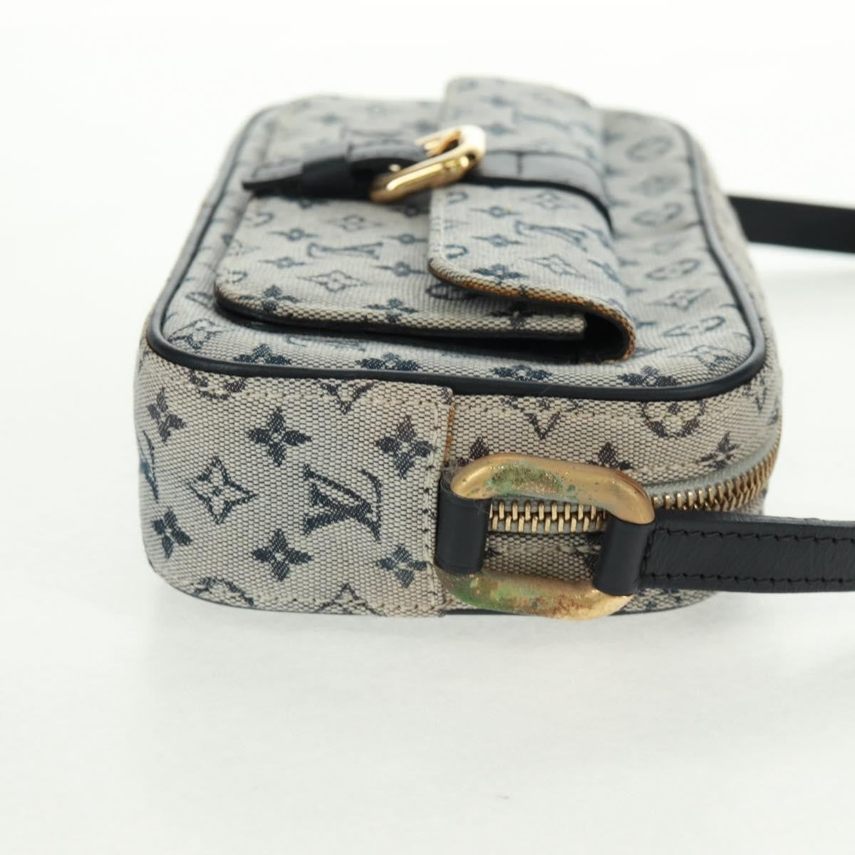 Louis Vuitton Juliette Crossbody Bag Mini Lin Blue Canvas Shoulder Bag