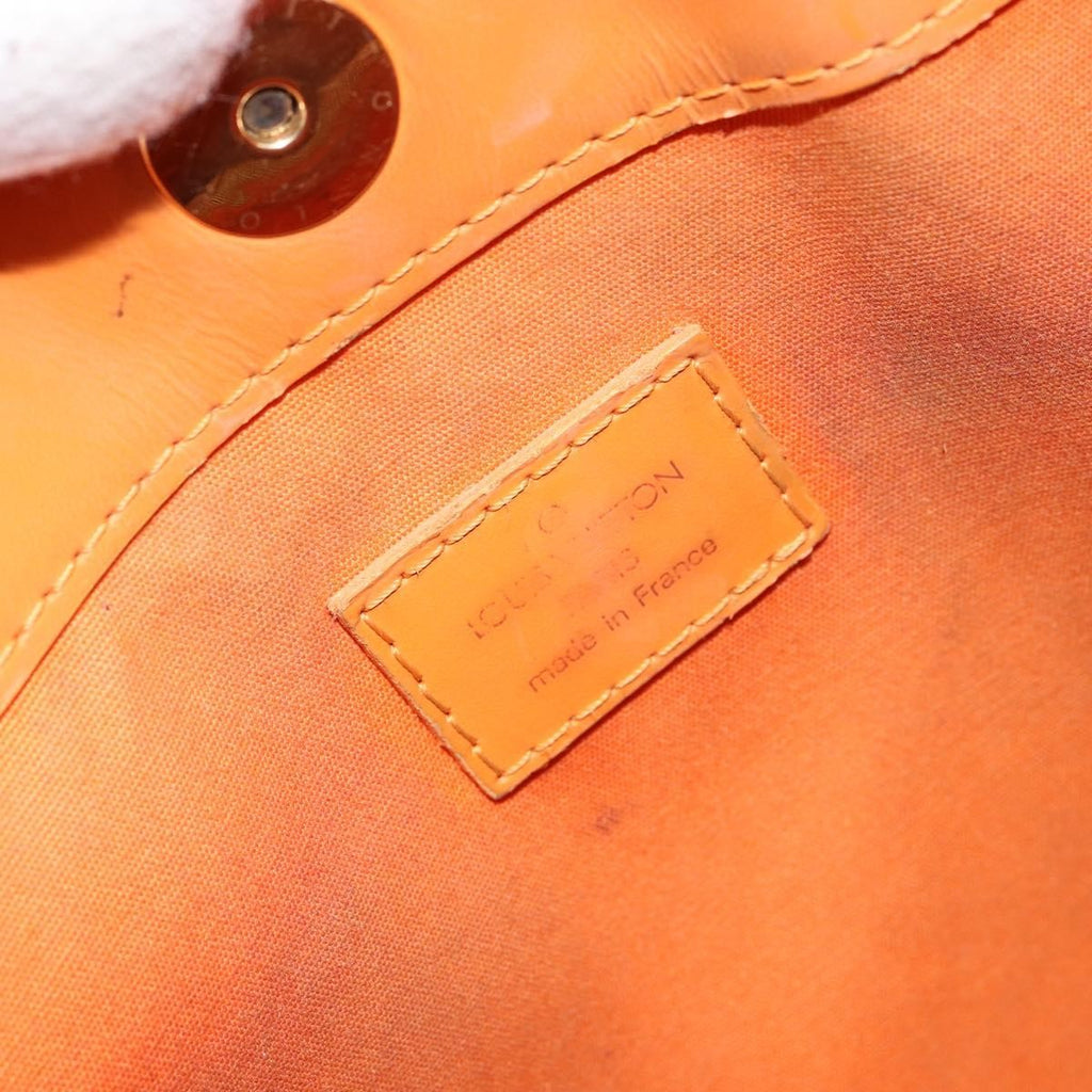 Louis Vuitton Mandara Handbag Epi Leather Orange Leather Shoulder Bag
