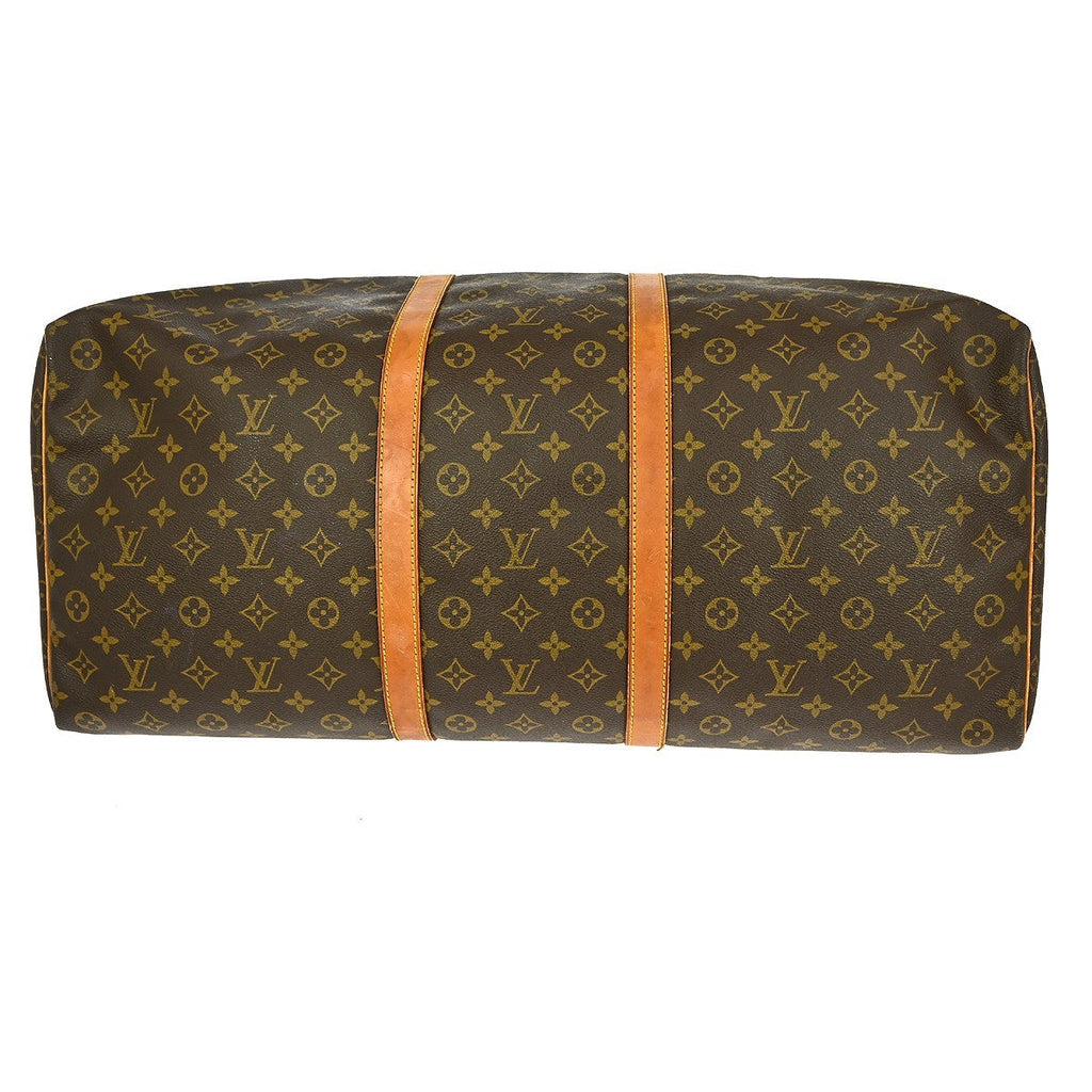Louis Vuitton Keepall Bag Monogram Canvas Brown Canvas Travel Bag