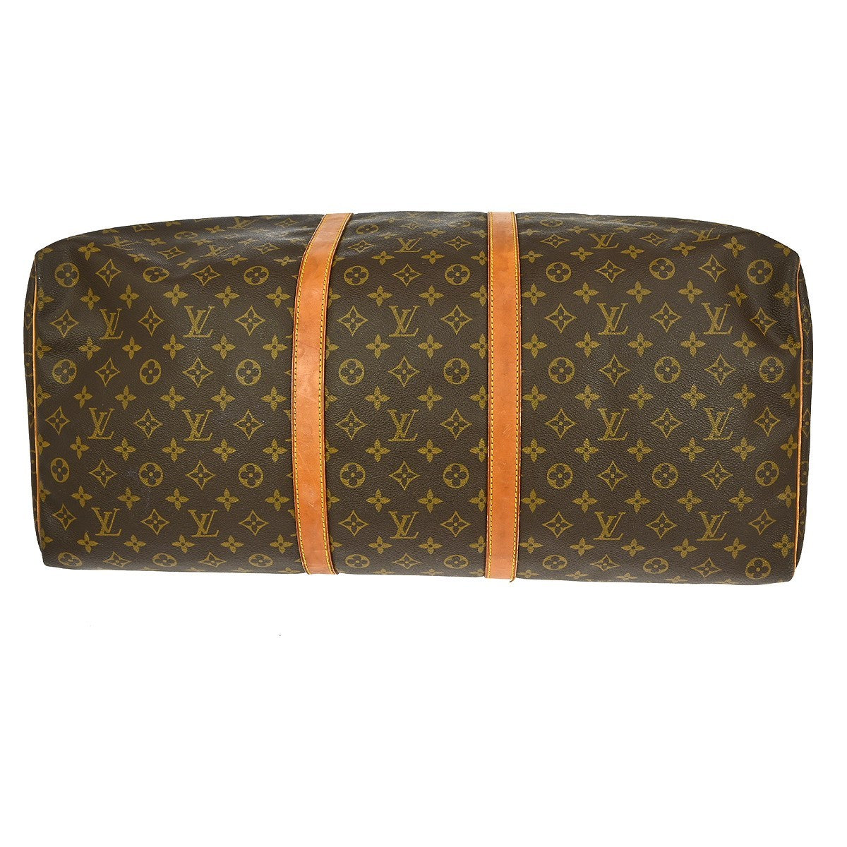 Louis Vuitton Keepall Bag Monogram Canvas Brown Canvas Travel Bag