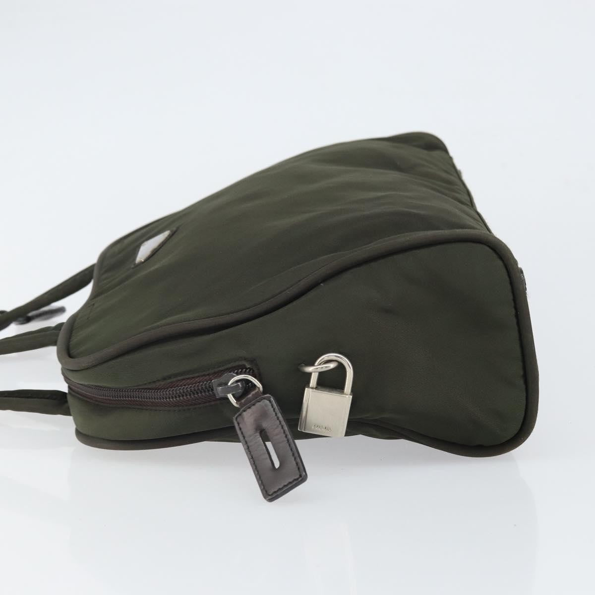 Prada Zip Around Tote Tessuto Khaki Nylon Handbag