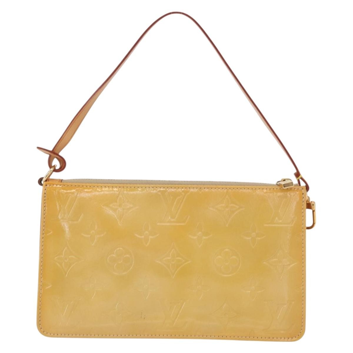 Louis Vuitton Lexington Pochette Patent Leather Beige Patent_Leather Clutche & Pouche Bag