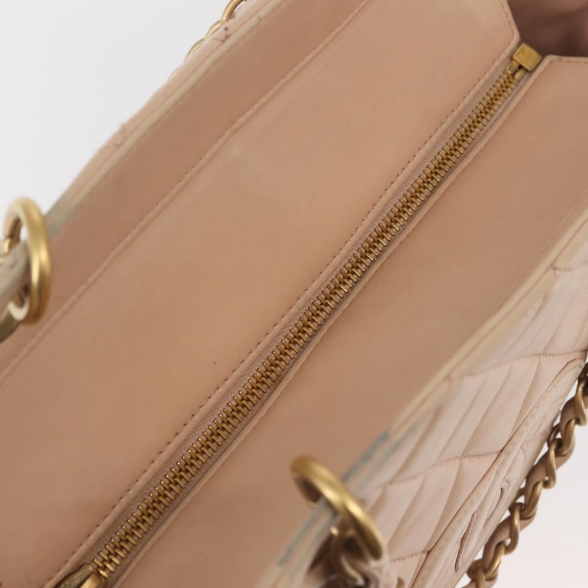 Chanel Petite Timeless Tote Quilted Calfskin Beige Leather Bag