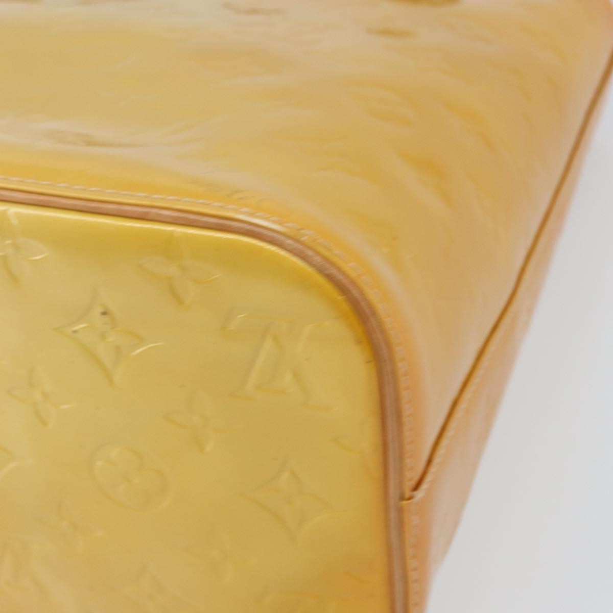 Louis Vuitton Houston Handbag Monogram Vernis Beige Patent_Leather Handbag