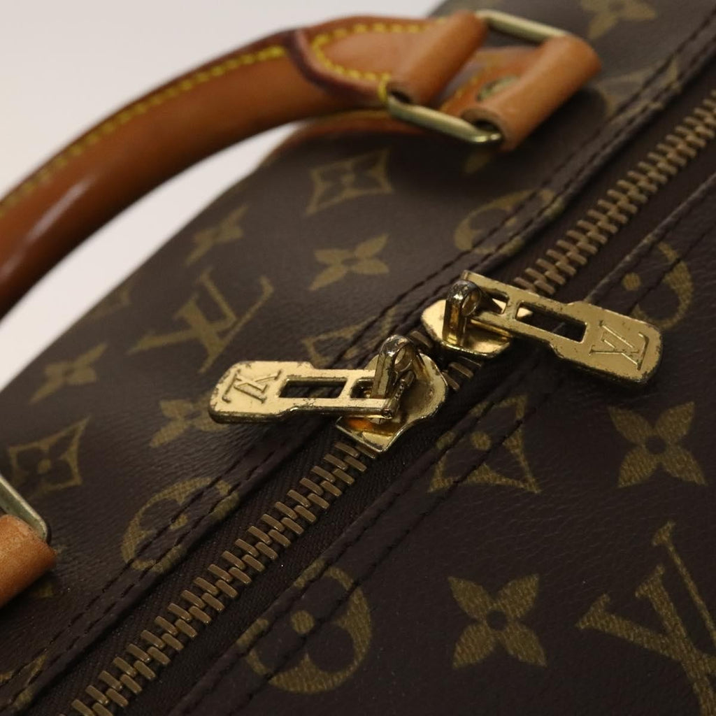 Louis Vuitton Keepall Bag Monogram Canvas Brown Canvas Travel Bag
