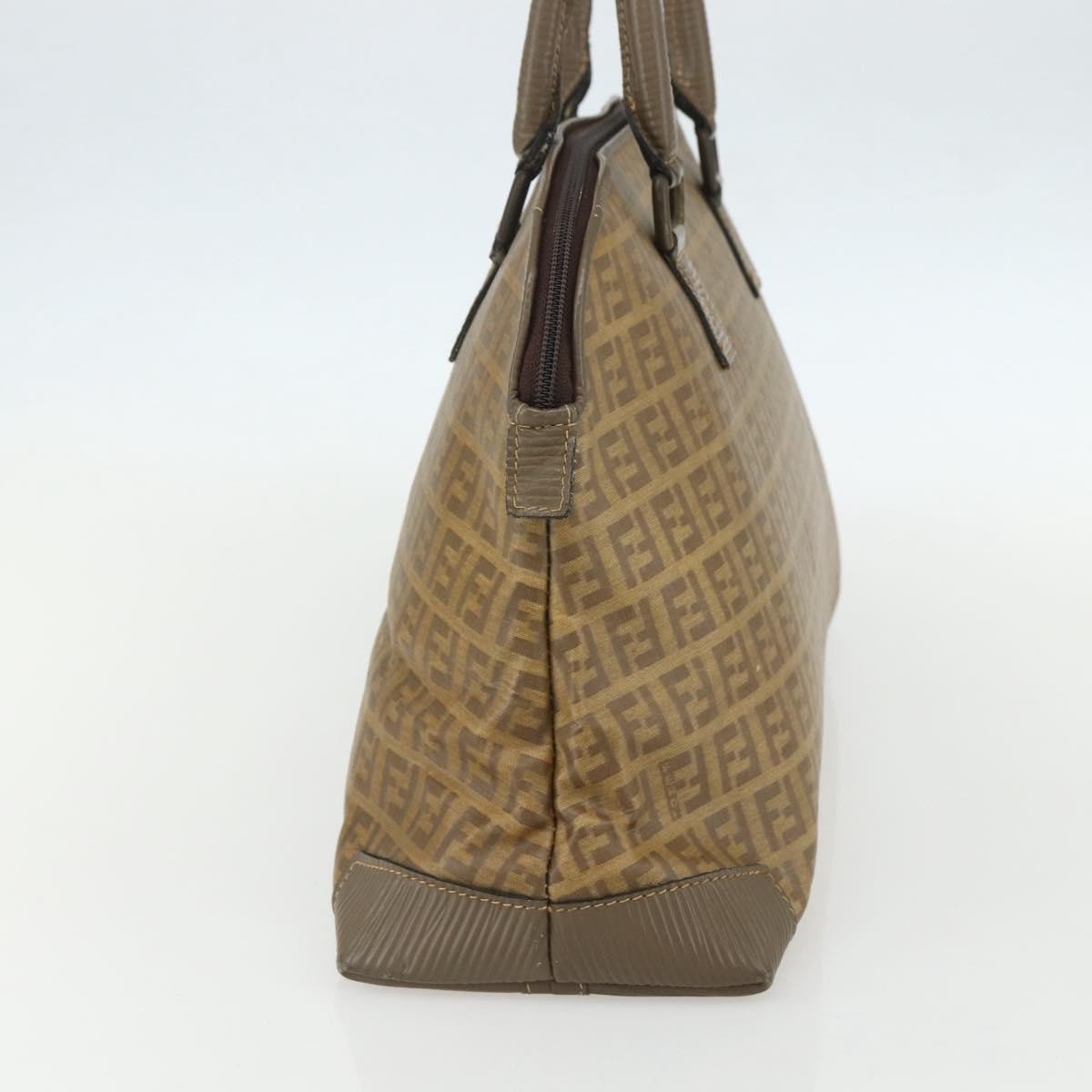 Fendi Zucchino Canvas Brown Canvas Handbag