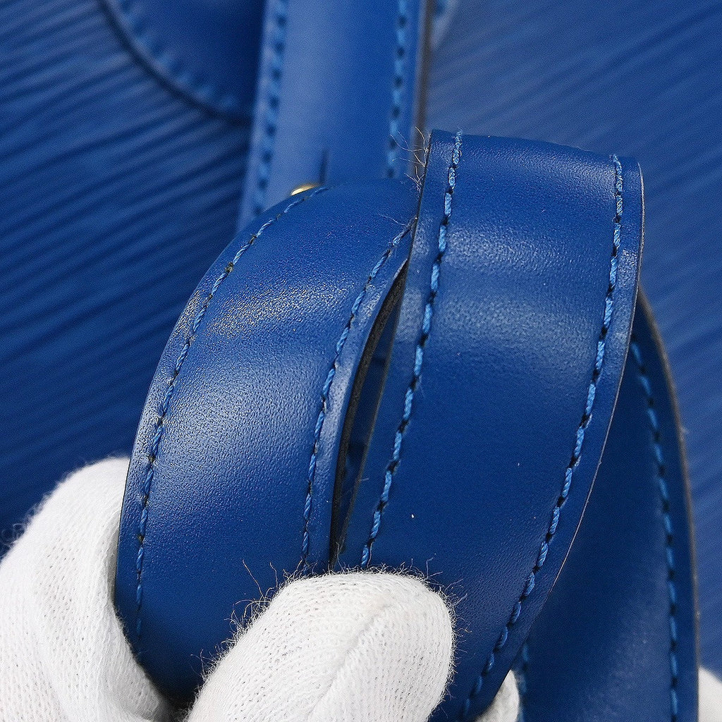 Louis Vuitton Cluny Shoulder Bag Epi Leather Blue Leather Shoulder Bag