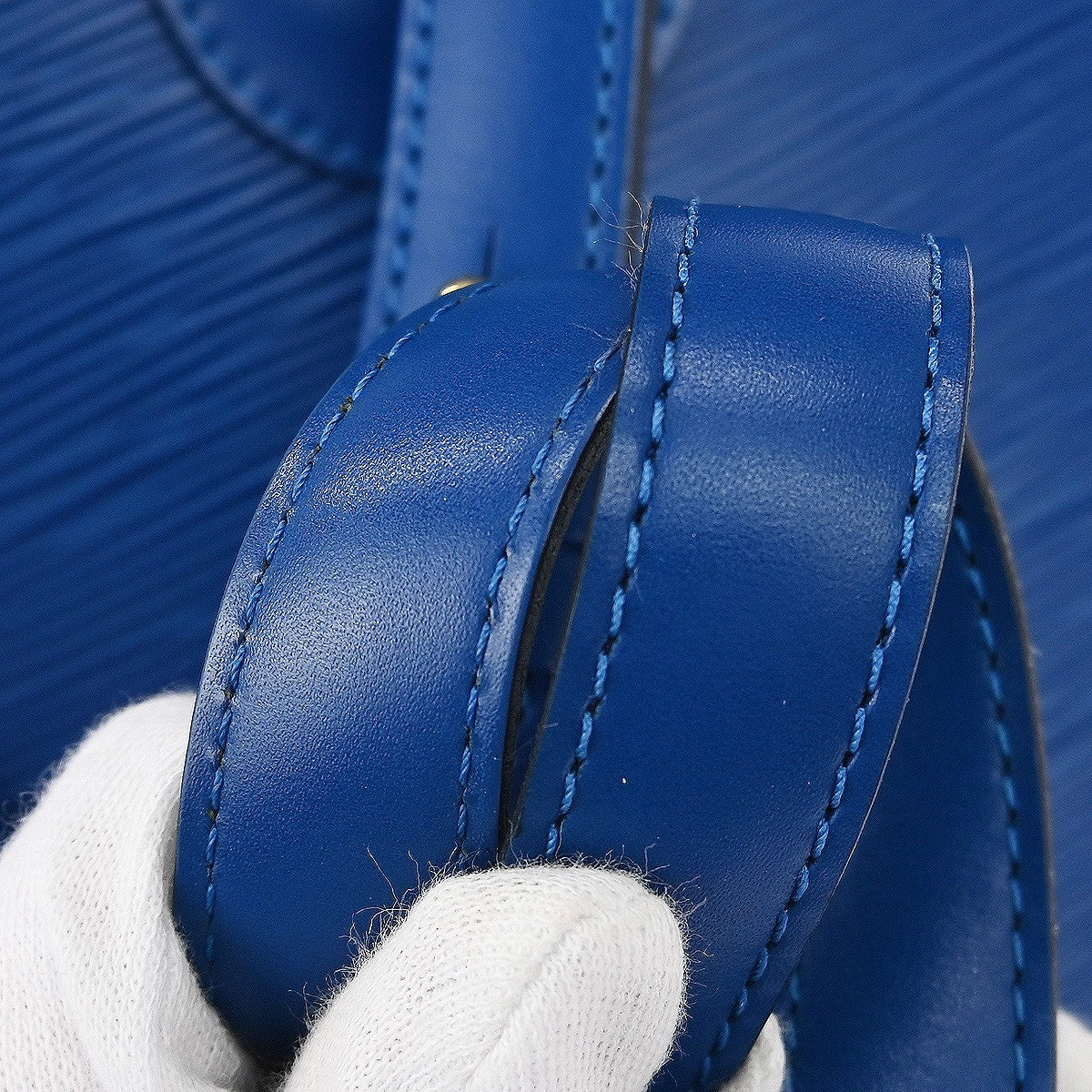 Louis Vuitton Cluny Shoulder Bag Epi Leather Blue Leather Shoulder Bag