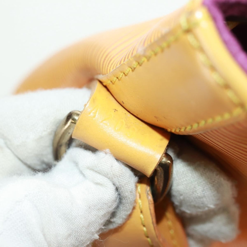 Louis Vuitton Petit Noe Handbag Epi Leather Yellow Leather Shoulder Bag