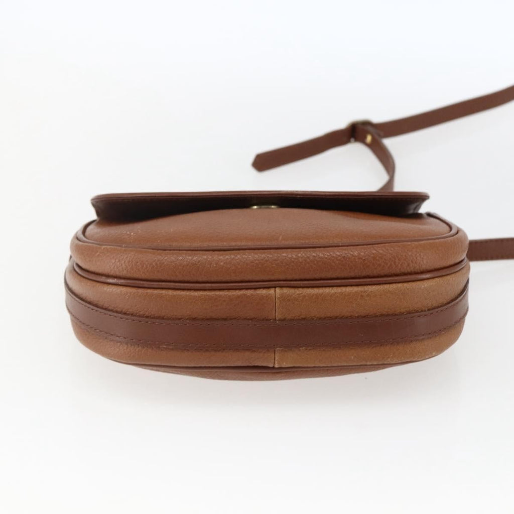 Burberry Vintage Shoulder Bag Leather Brown Leather Shoulder Bag
