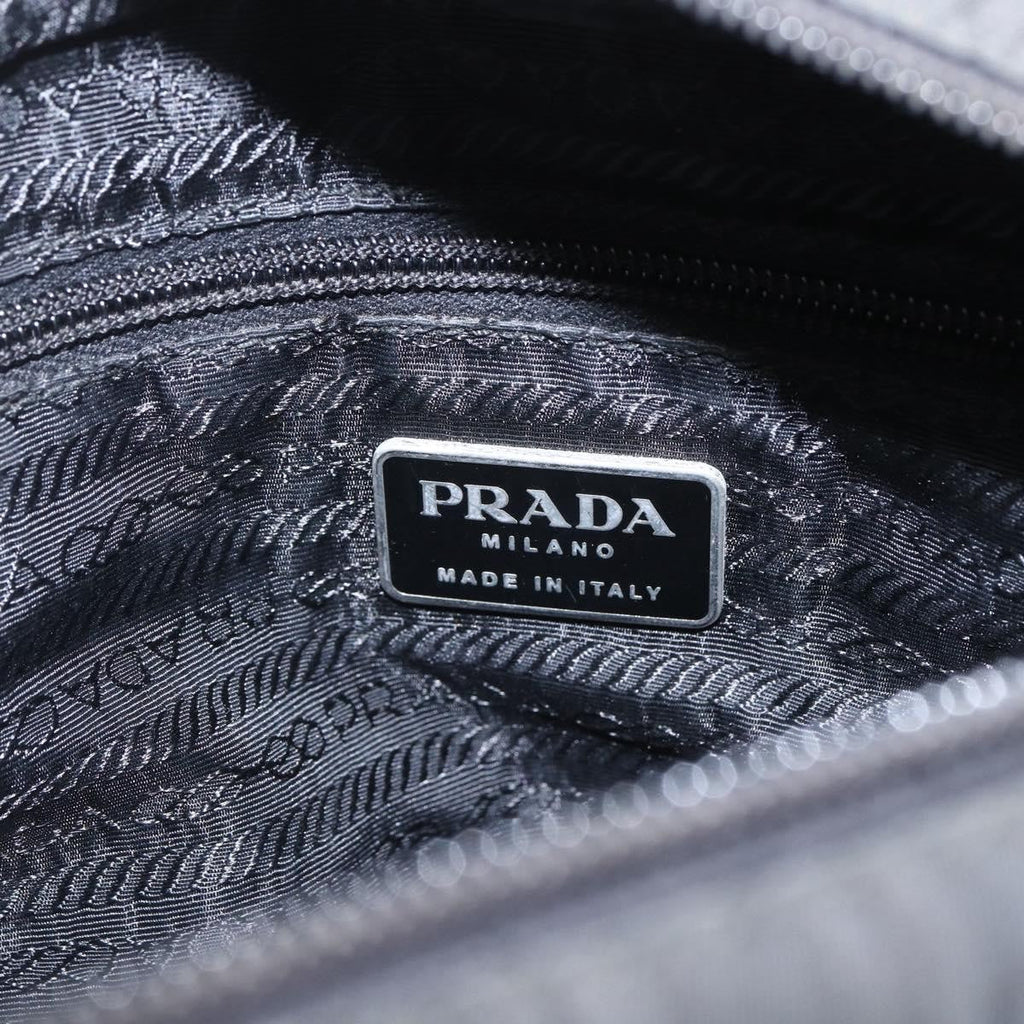 Prada Vintage Tote Tessuto Black Nylon Tote Bag Bag