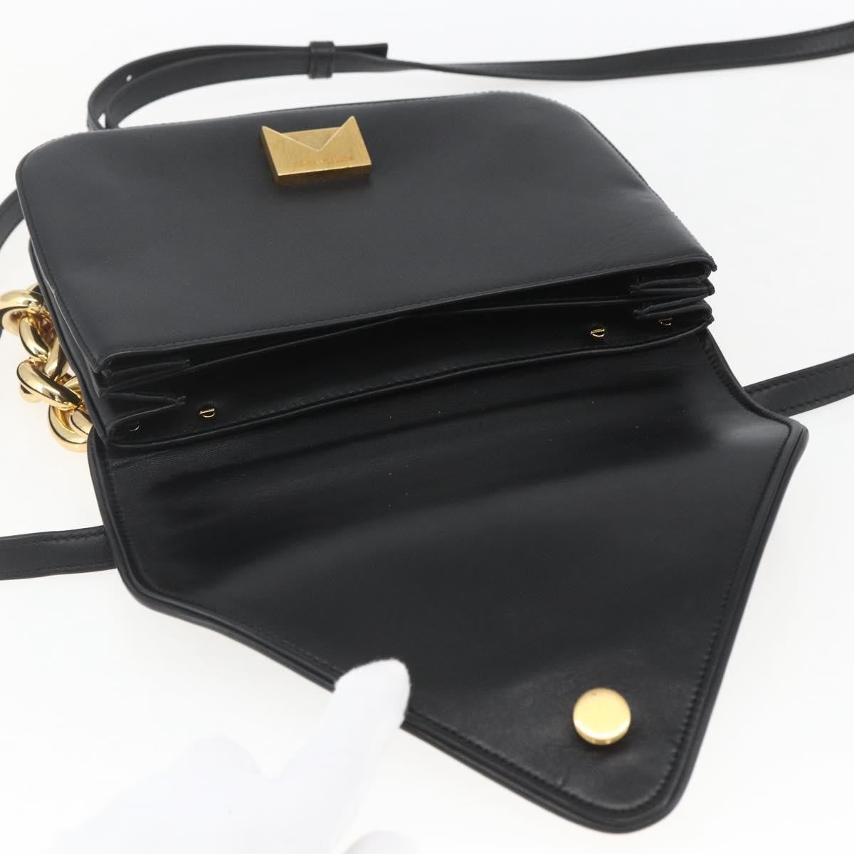Bottega Veneta Mount Shoulder Bag Leather Black Leather Shoulder Bag Bag
