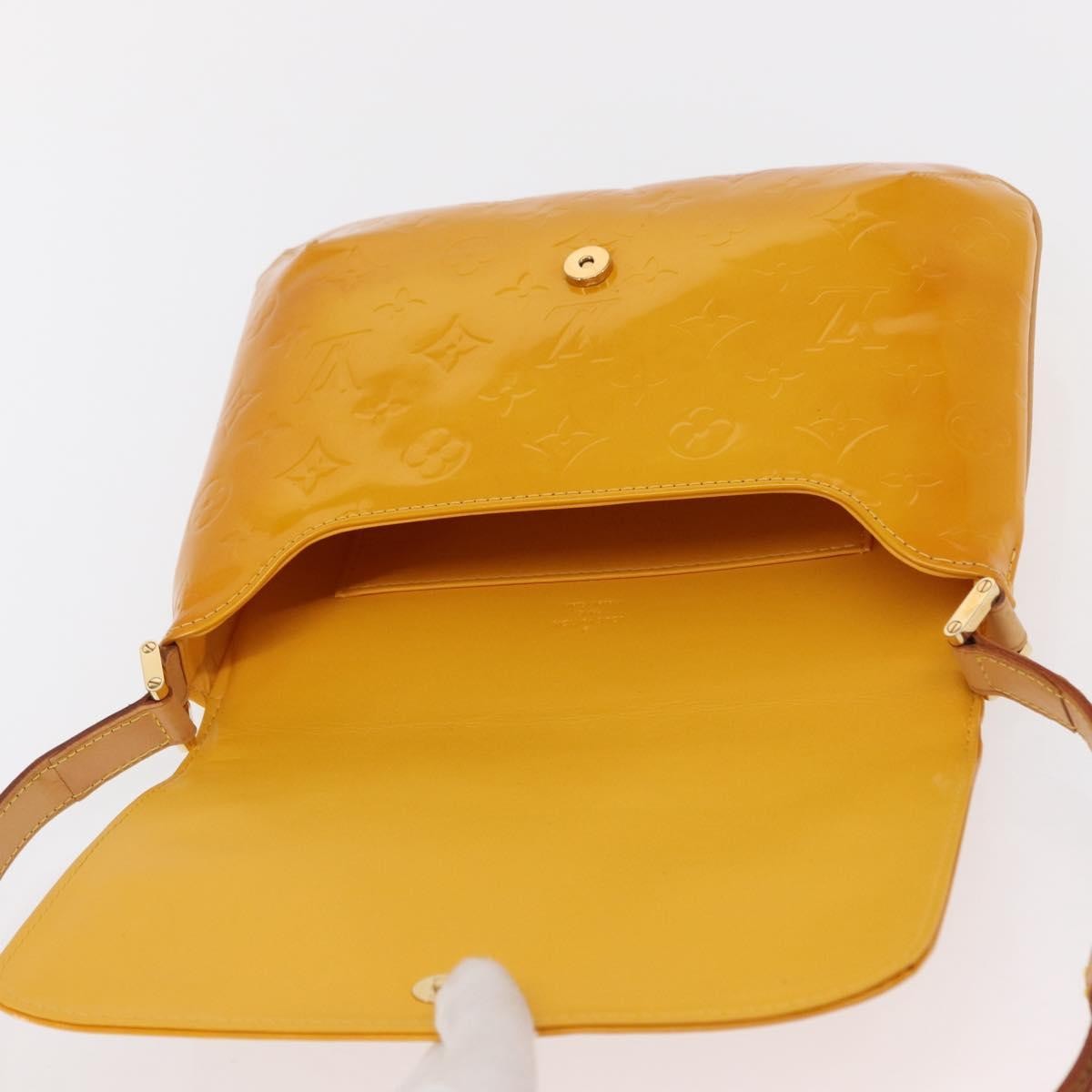 Louis Vuitton Thompson Street Handbag Monogram Vernis Yellow Patent_Leather Shoulder Bag
