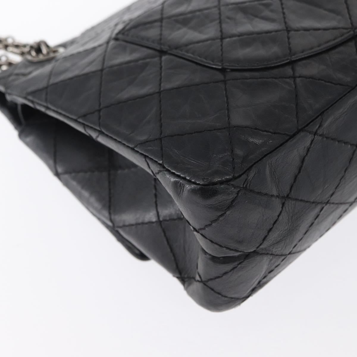 Chanel Reissue 2.55 Flap Bag Quilted Aged Calfskin Black Leather Shoulder Bag Bag