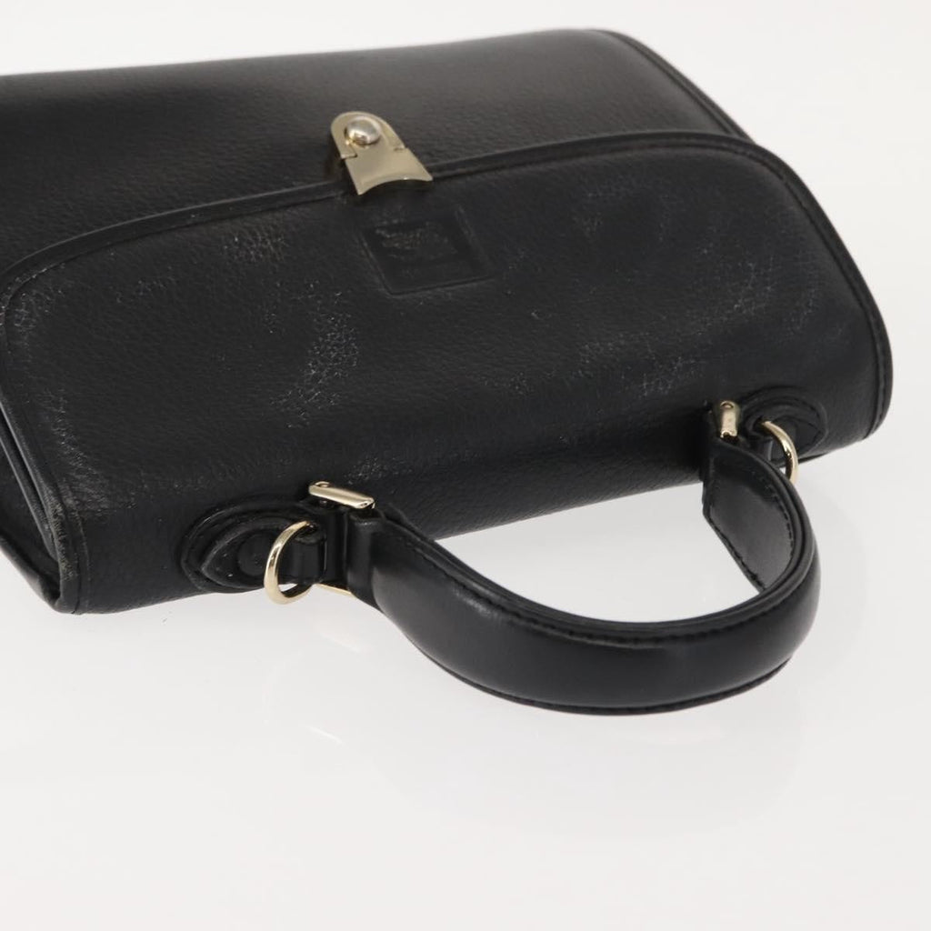Burberry Vintage Handbag Leather Black Leather Handbag
