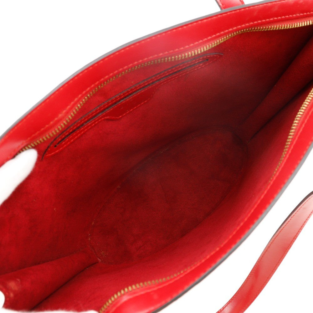 Louis Vuitton Saint Jacques Handbag Epi Leather Red Leather Shoulder Bag