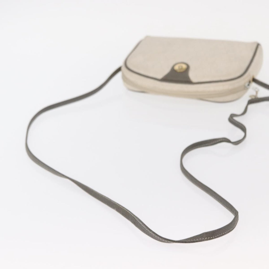 Christian Dior Vintage Honeycomb Shoulder Bag Canvas White Canvas Shoulder Bag Bag (Pre-Owned)
