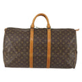 Louis Vuitton Keepall Bag Monogram Canvas Brown Canvas Travel Bag