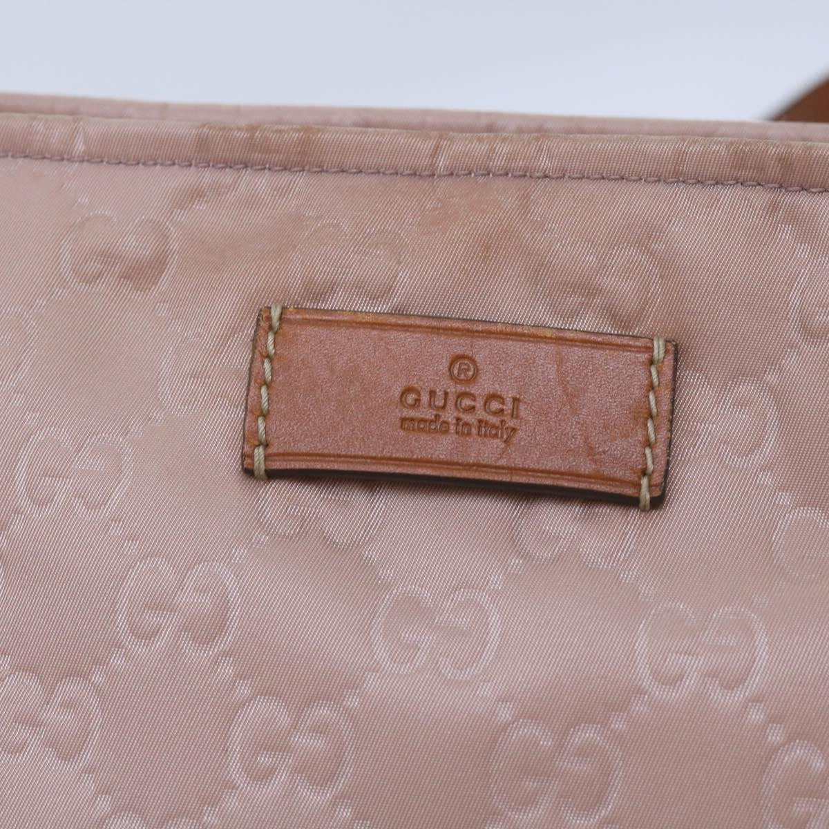 Gucci Gg Canvas Bag Canvas Pink Canvas Shoulder Bag Bag (Pre-Owned)