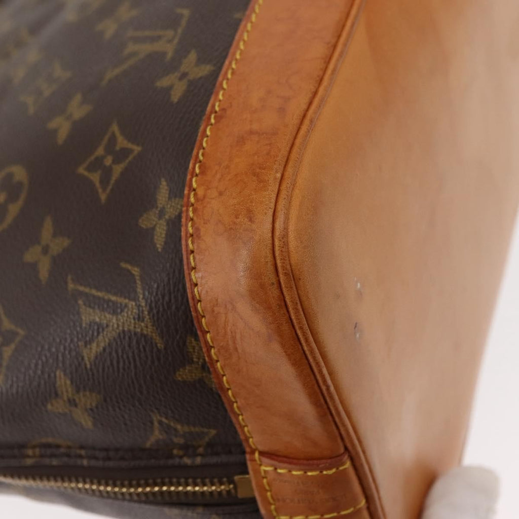 Louis Vuitton Vintage Alma Handbag Monogram Canvas Brown Canvas Handbag