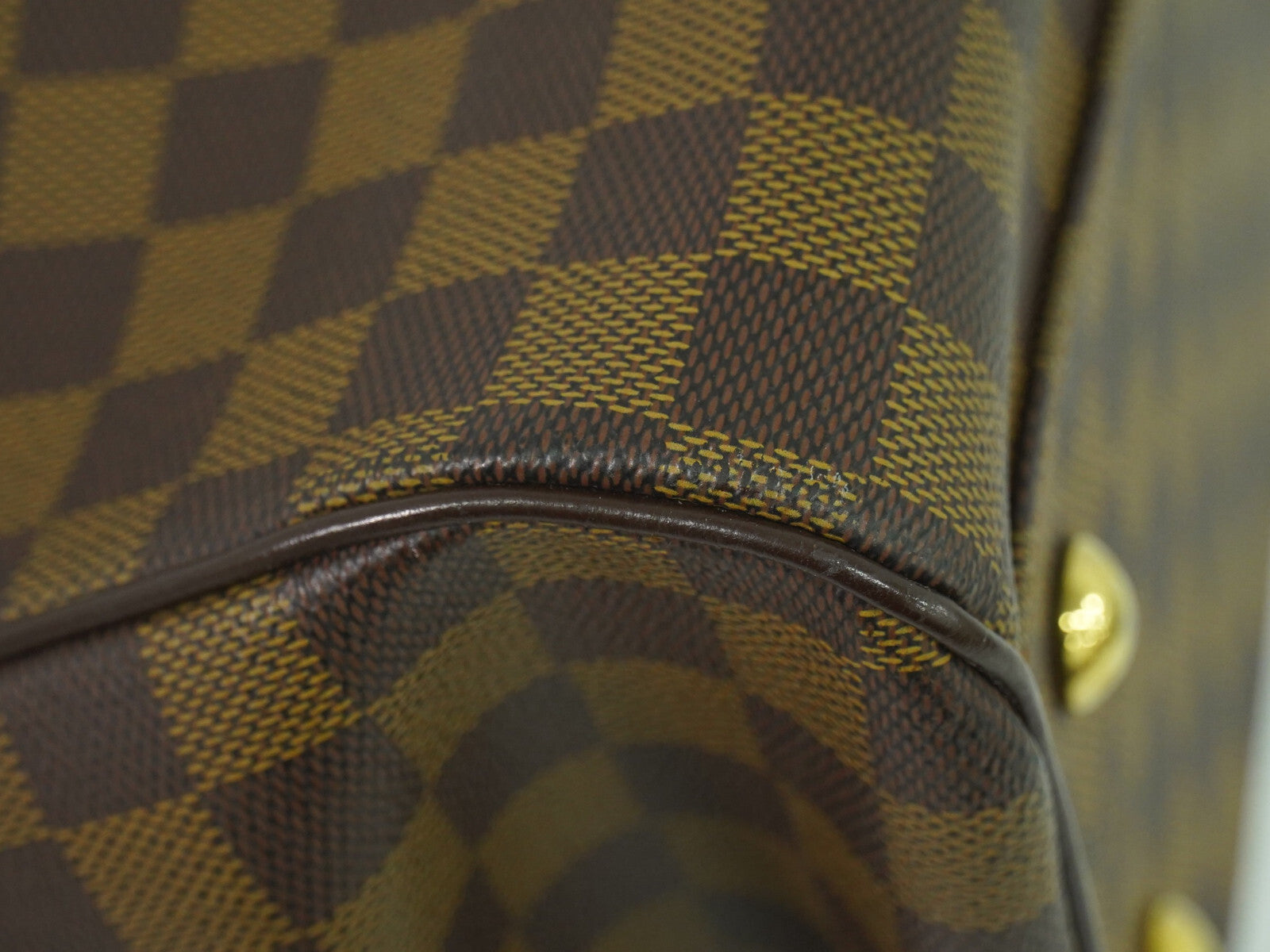 Louis Vuitton Trevi Handbag Damier Brown Canvas Handbag