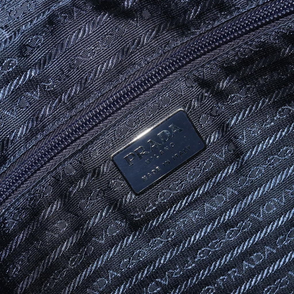Prada Zip Around Tote Tessuto Navy Nylon Handbag