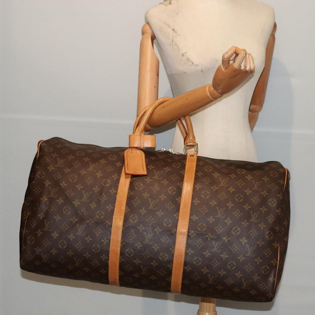 Louis Vuitton Keepall Bag Monogram Canvas Brown Canvas Travel Bag