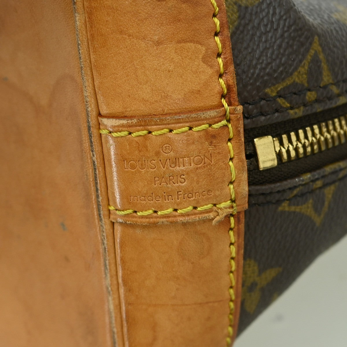 Louis Vuitton Alma Handbag Monogram Canvas Brown Canvas Handbag