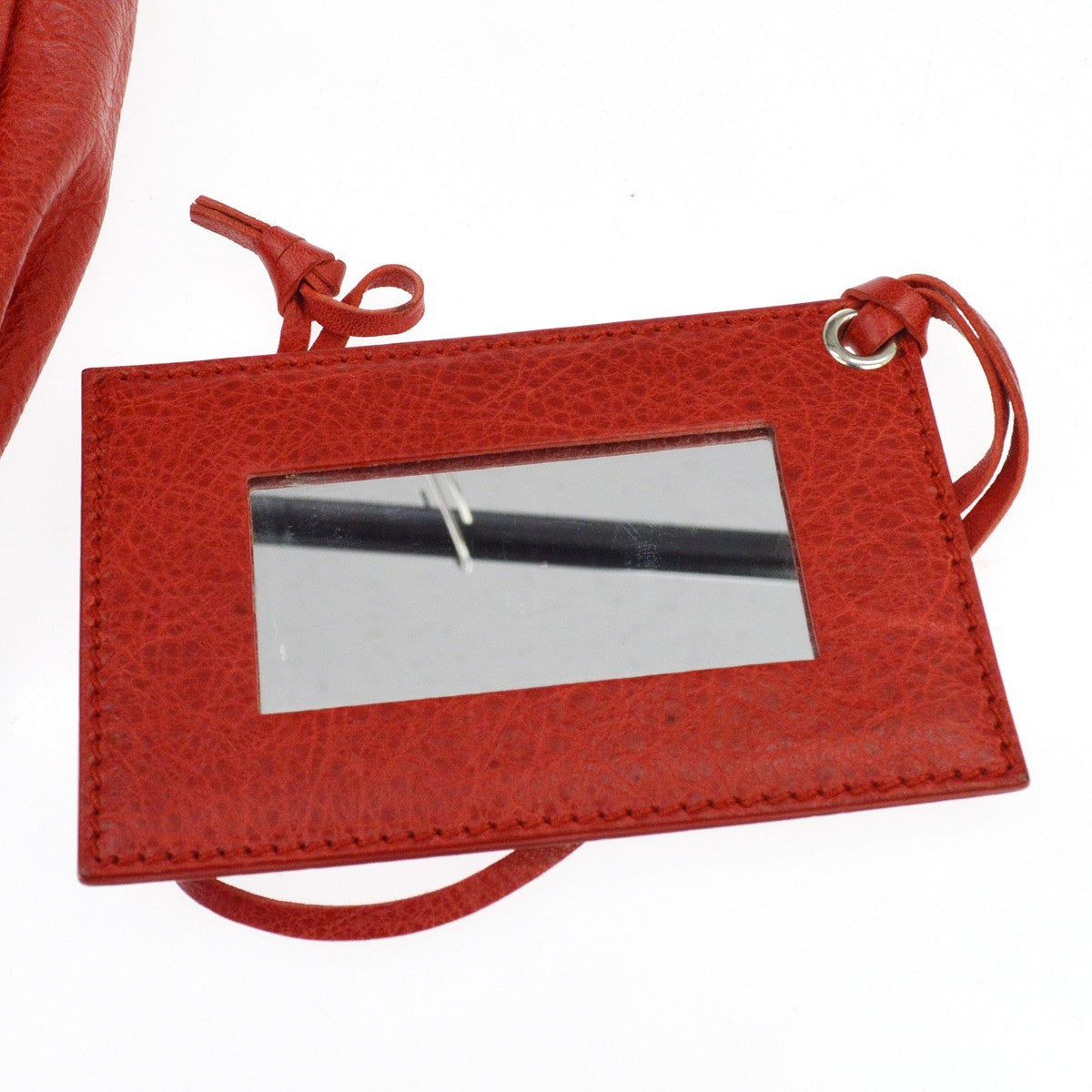 Balenciaga City Giant Studs Bag Leather Red Leather Hand