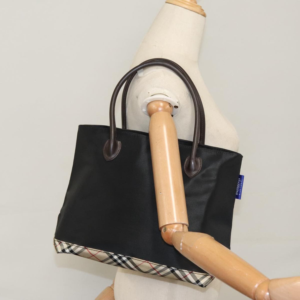 Burberry Blue Label Tote Bag Nylon Black Nylon Tote Bag