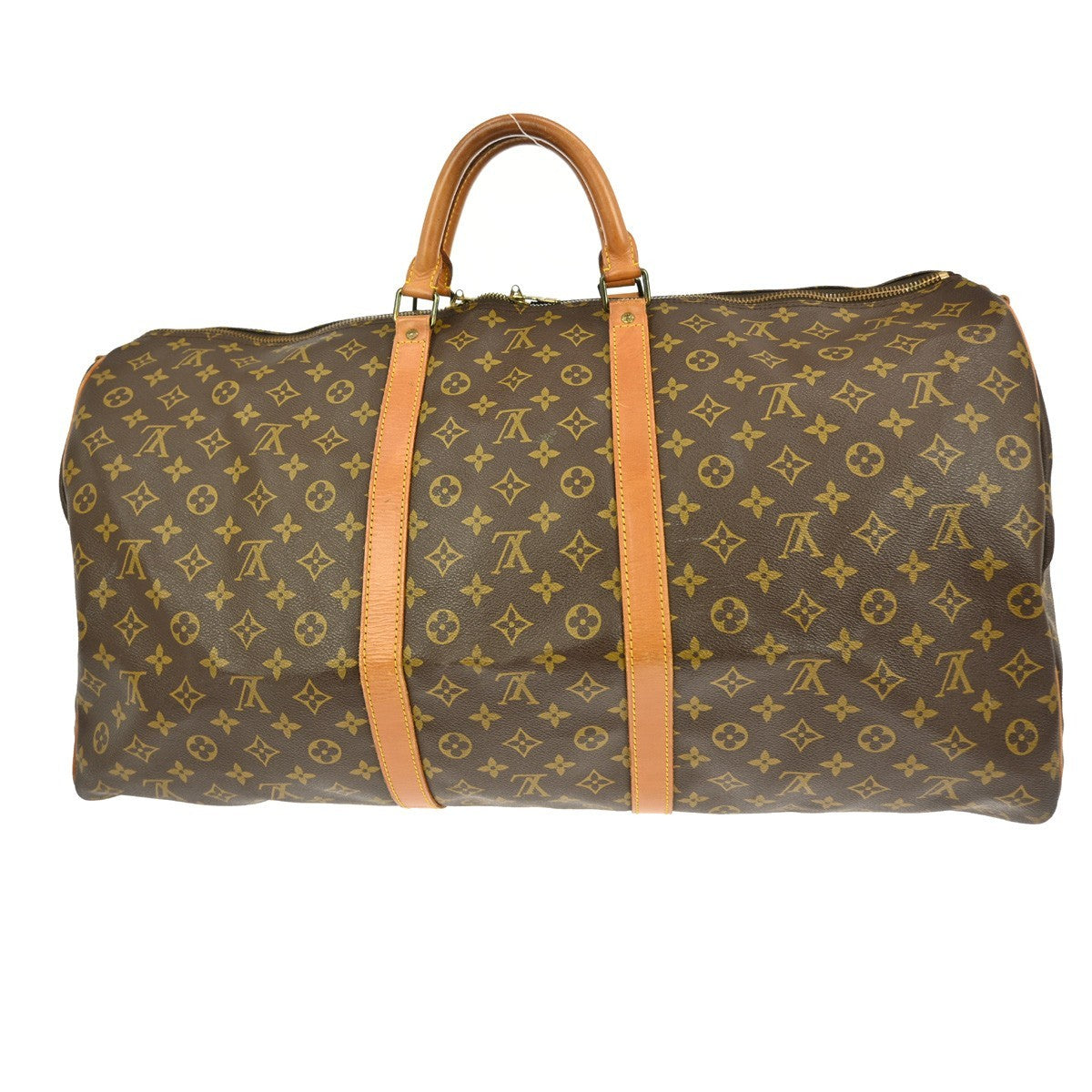 Louis Vuitton Keepall Bandouliere Bag Monogram Canvas Brown Canvas Travel Bag