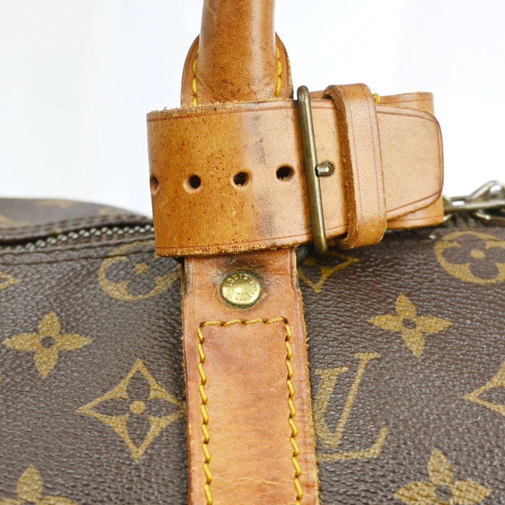 Louis Vuitton Keepall Bag Monogram Canvas Brown Canvas Travel Bag