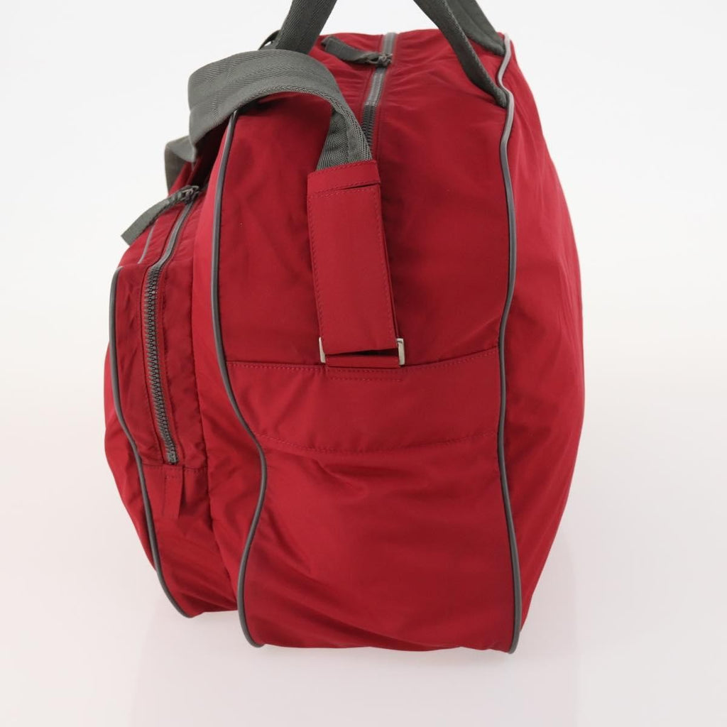 Prada Sport Line Boston Bag Nylon Red Nylon Travel Bag Bag
