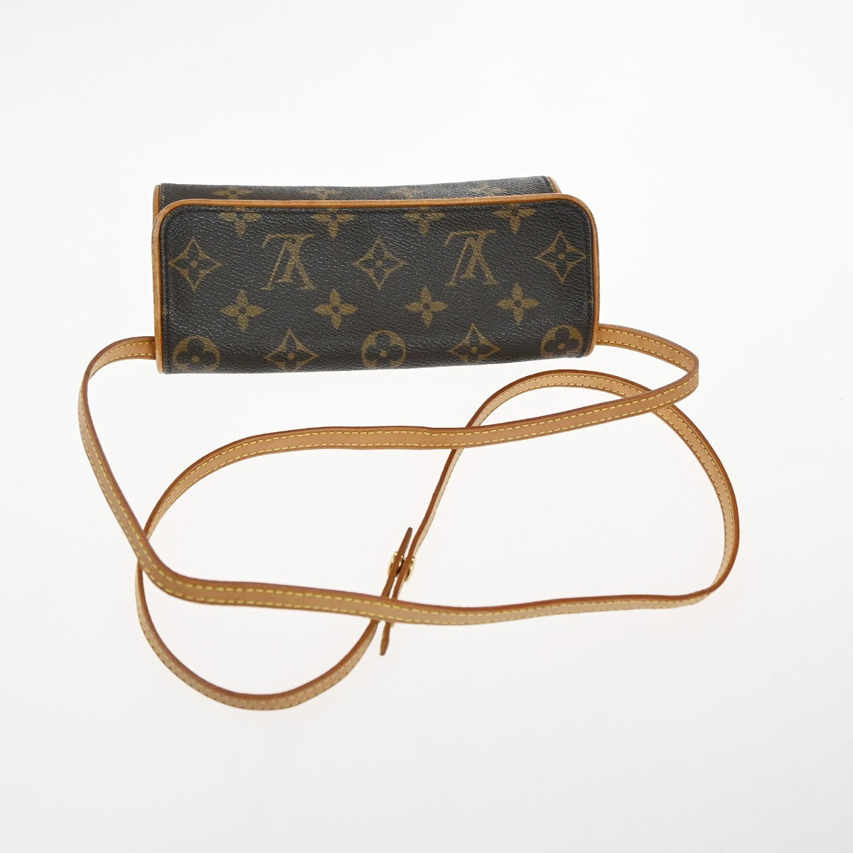 Louis Vuitton Twin Handbag Monogram Canvas Brown Canvas Clutche & Pouche Bag