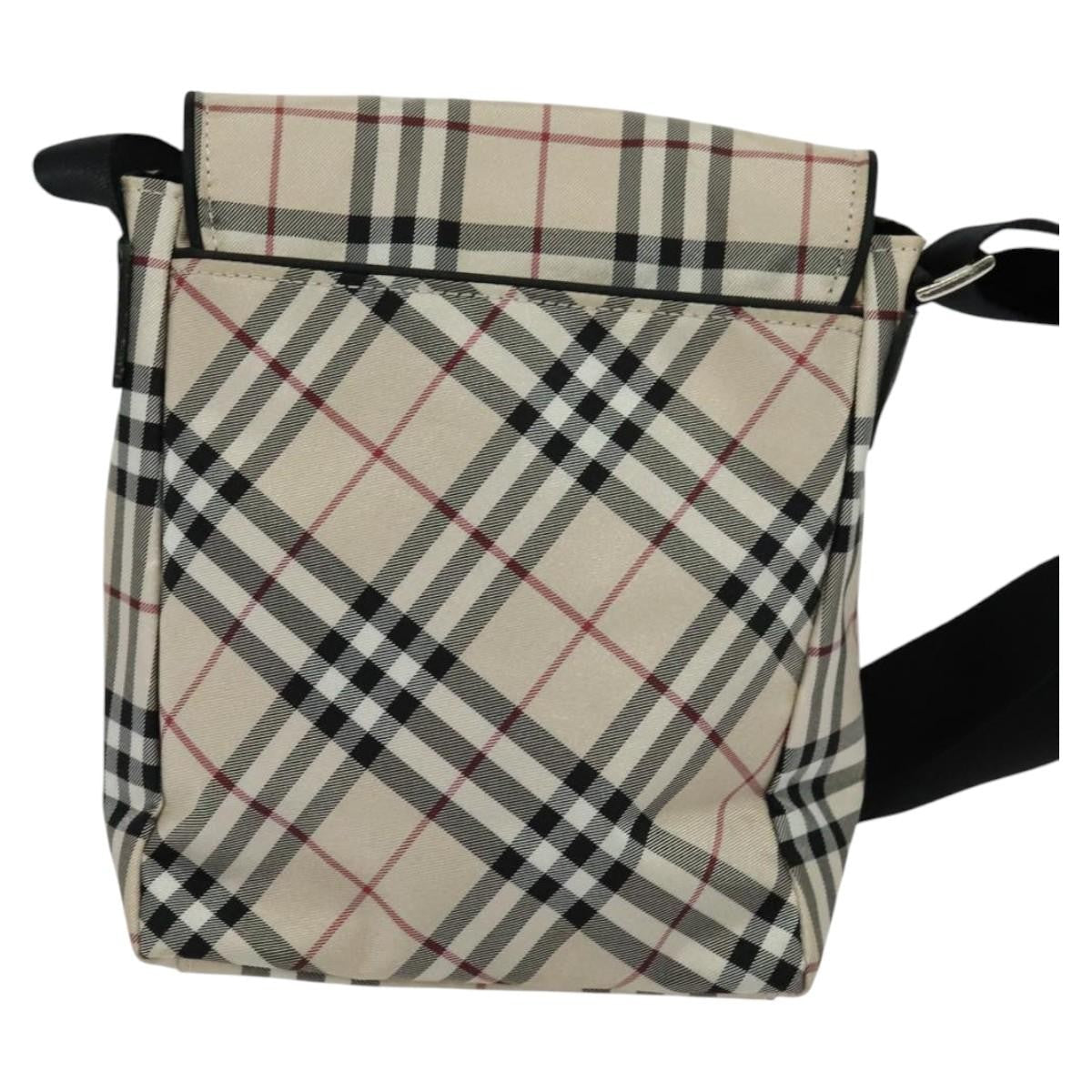 Burberry Nova Check Blue Label Nylon Beige Nylon Shoulder Bag