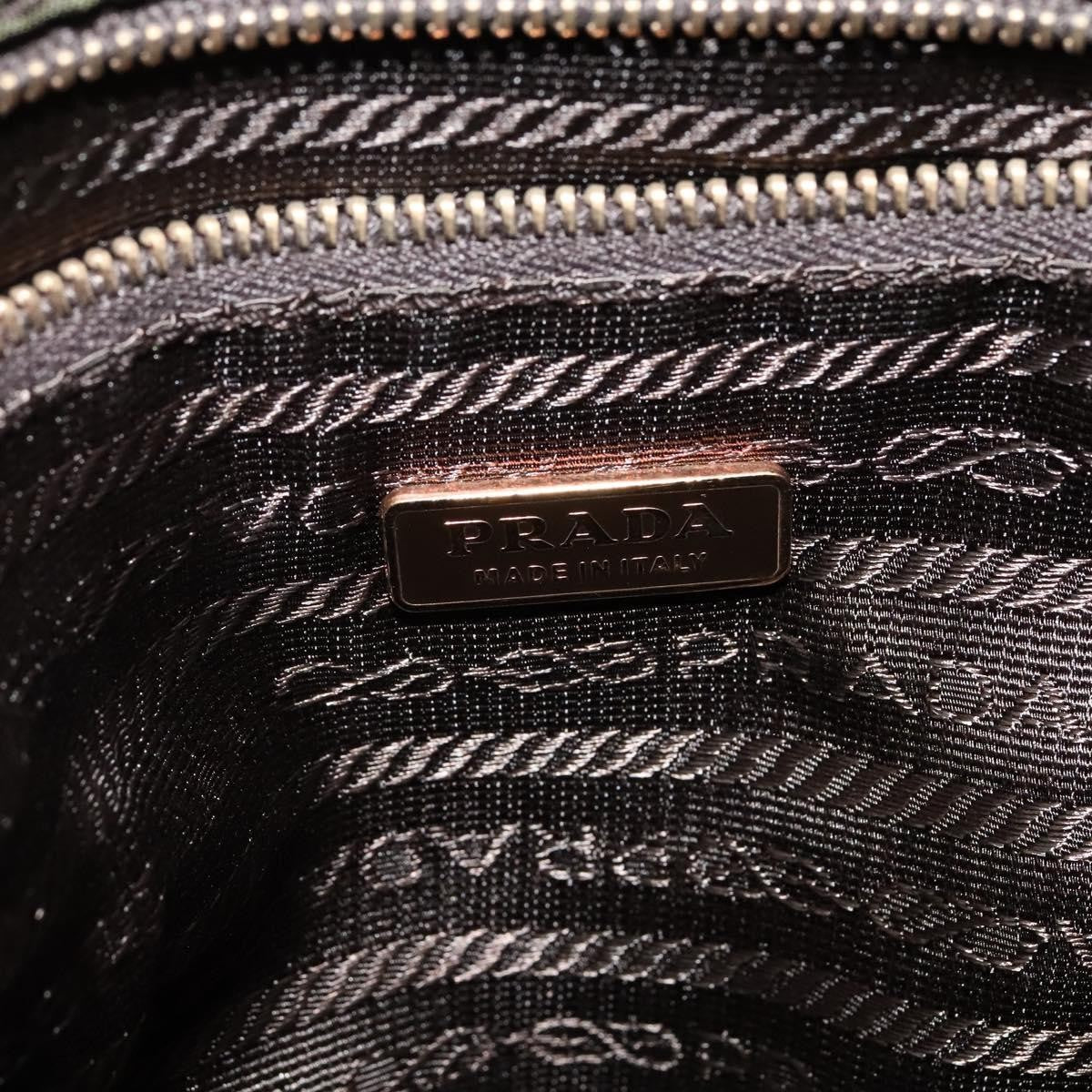 Prada Vintage Flap Messenger Bag Tessuto Khaki Nylon Shoulder Bag Bag