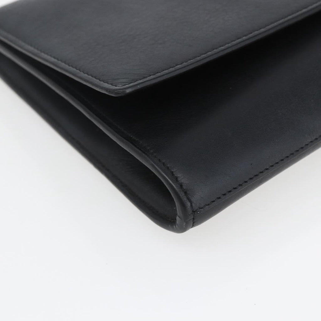 Saint Laurent Chyc Clutch Leather Black Leather Clutche & Pouche Bag (Pre-Owned)