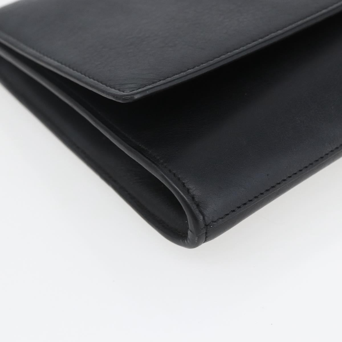 Saint Laurent Chyc Clutch Leather Black Leather Clutche & Pouche Bag (Pre-Owned)