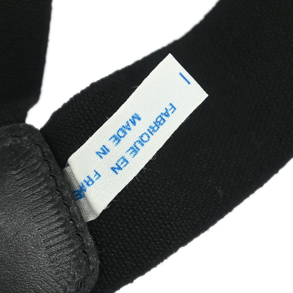 Chanel Logo Suspenders Canvas Black Canvas Belts Accessory